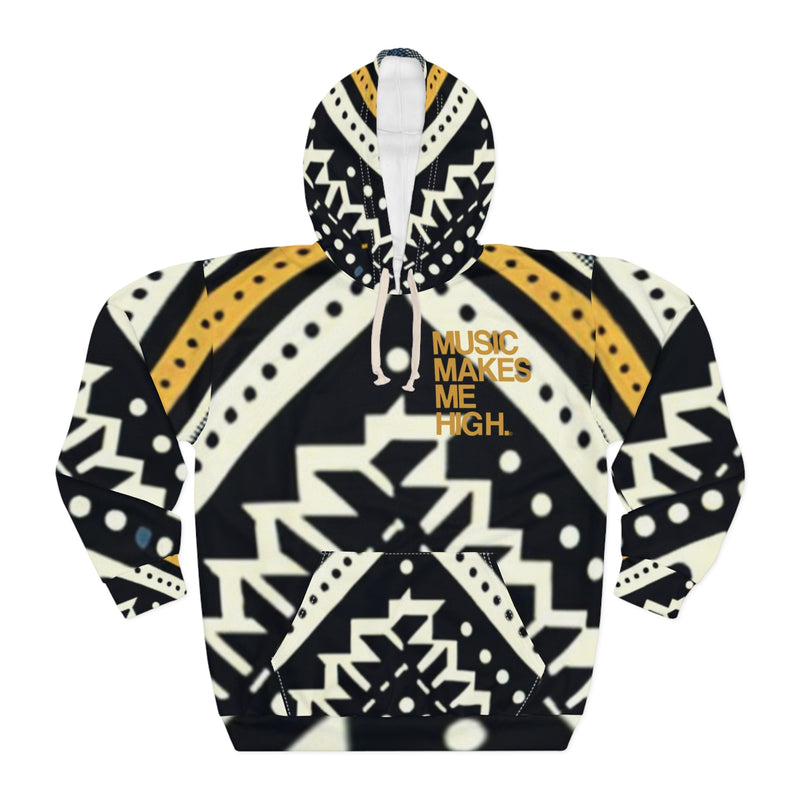 MMMH Unisex Hoodie: Black Abstract | Gold