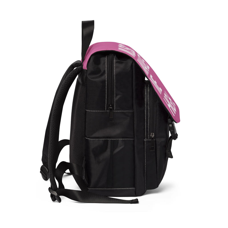 MMMH Backpack: Light Pink | White Lettering