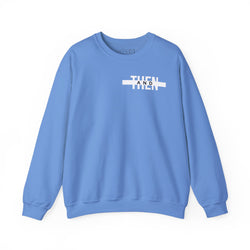 IJTT Unisex Sweatshirt: AT Strike White | Carolina Blue