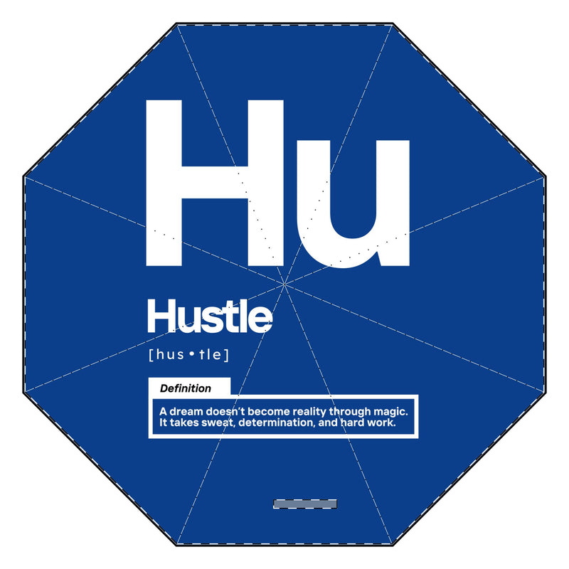 NOVL Umbrella: Hustle White | Dark Blue