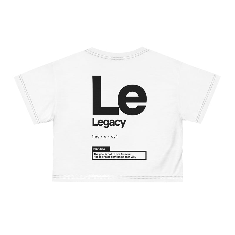 NOVL Cropped Top: Legacy White | Black