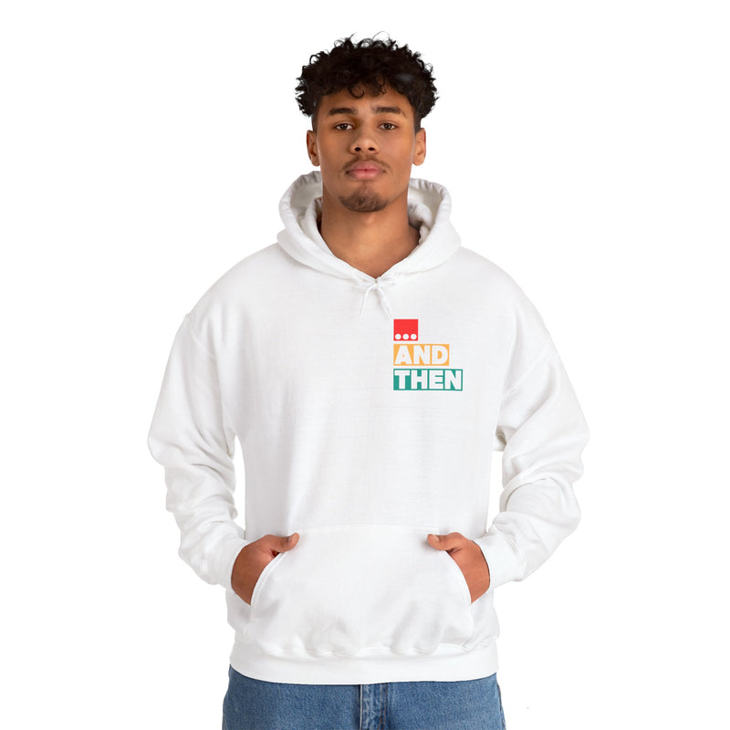 IJTT Unisex Hoodie: AT Block Multi/White | White