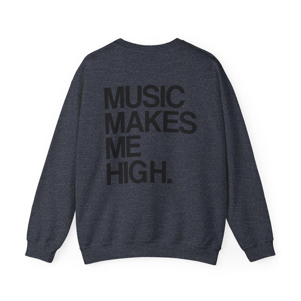 MMMH Unisex Sweatshirt: Heather Sport Dark Navy | Black Lettering