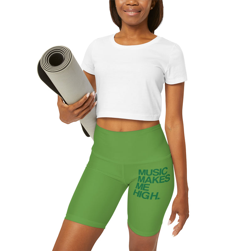 MMMH Yoga Shorts: Light Green | Green