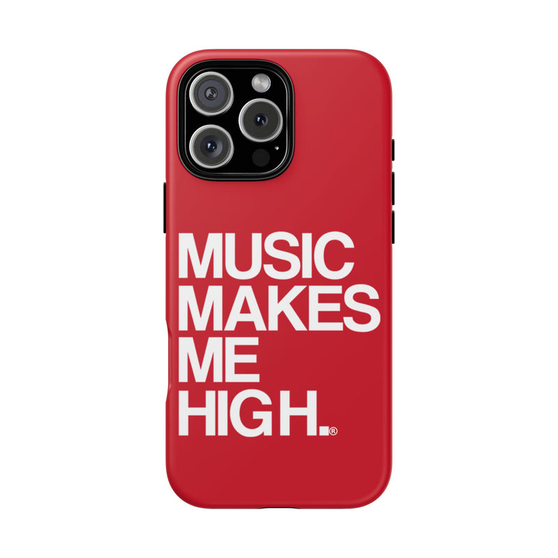 MMMH Classic Phone Case: Dark Red | White