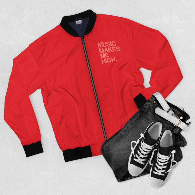 MMMH Unisex Bomber Jacket: Red | Light Red