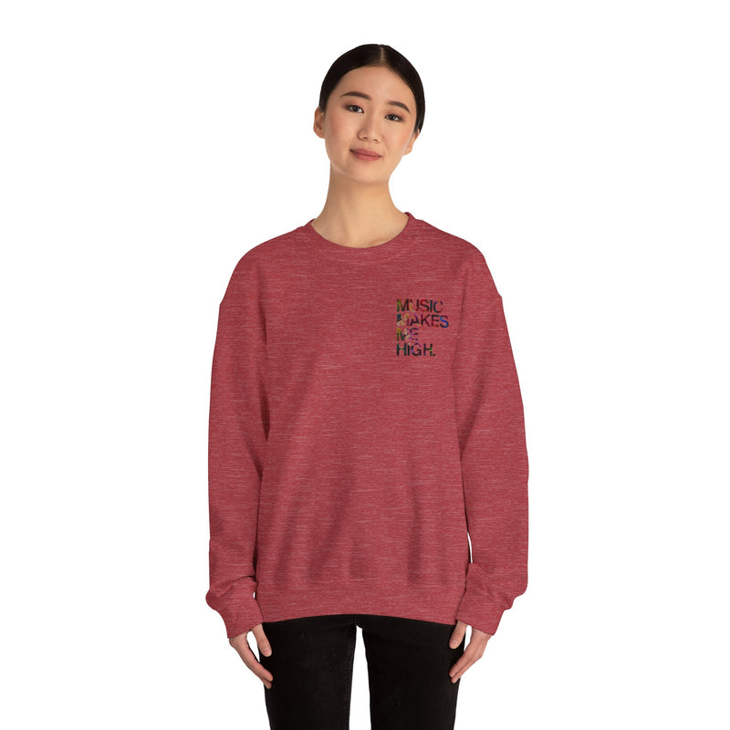 MMMH Unisex Sweatshirt: Heather Sport Scarlet Red | Floral