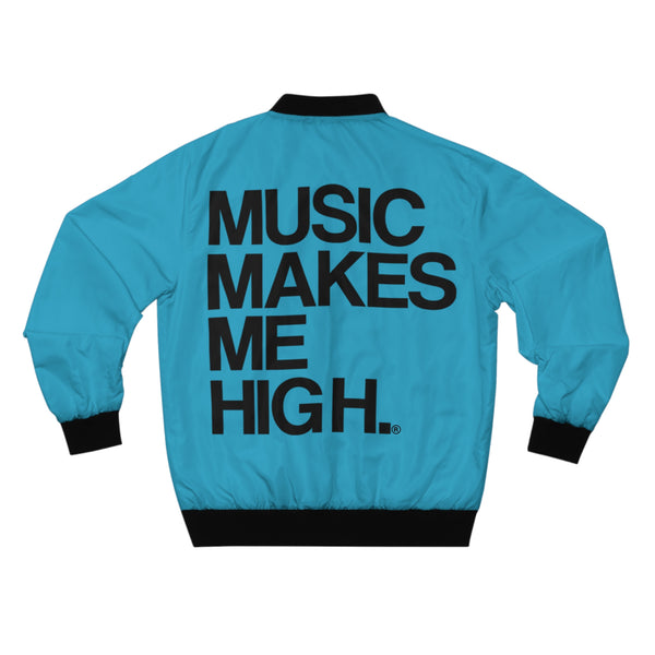 MMMH Unisex Bomber Jacket: Turquoise | Black