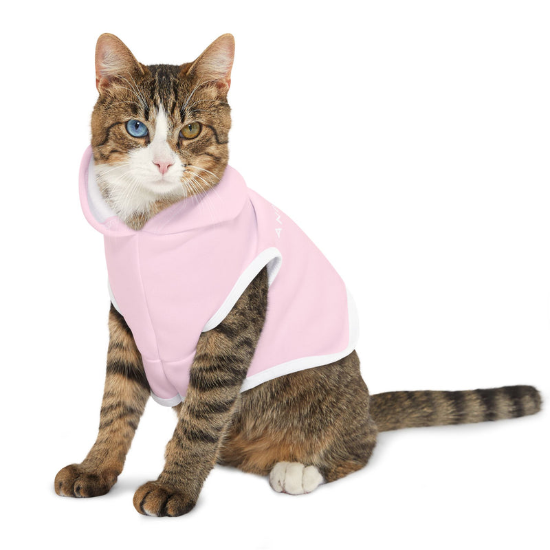 IJTT Pet Hoodie: AT Slash White | Light Pink