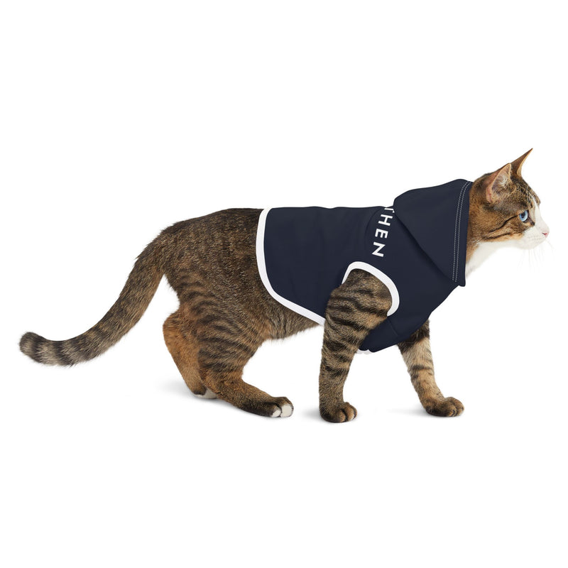 IJTT Pet Hoodie: AT Slash White | Navy