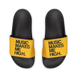 MMMH Unisex Slides: Yellow/Black | Black