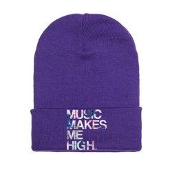 MMMH Beanie: Purple | Flowers