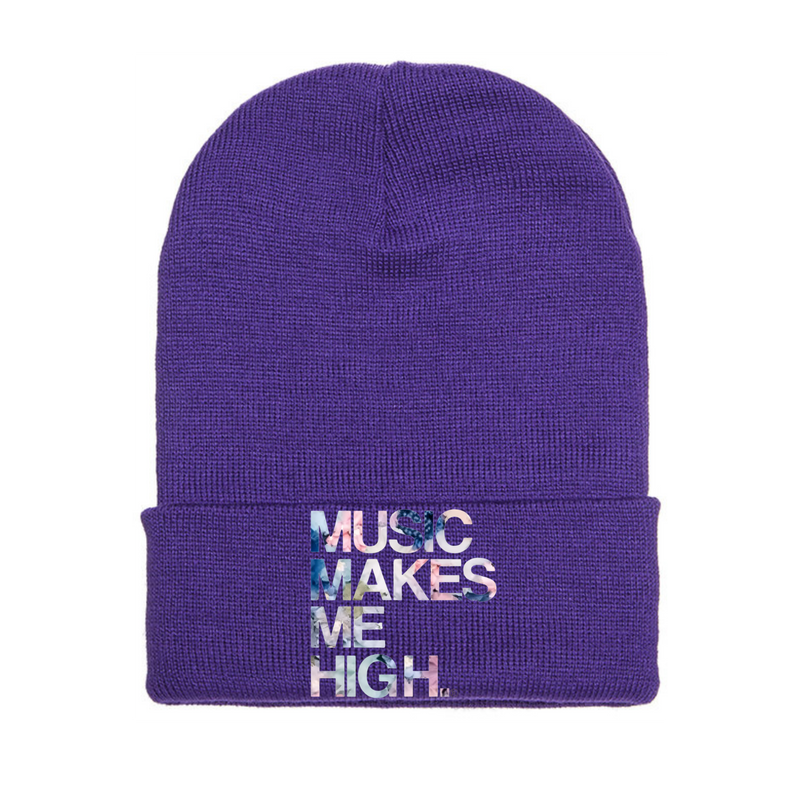 MMMH Beanie: Purple | Flowers