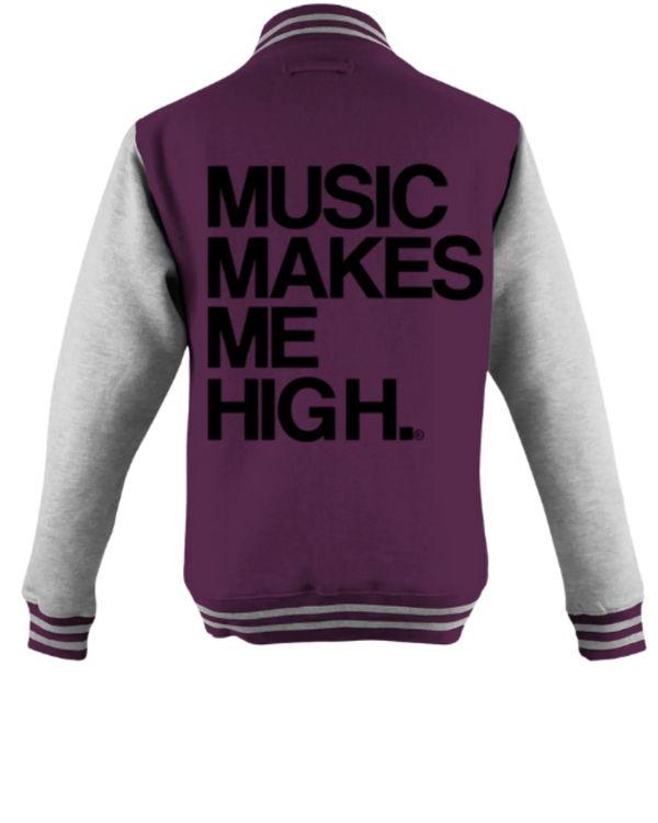 MMMH Unisex Letterman Jacket: Maroon/Gray | Black