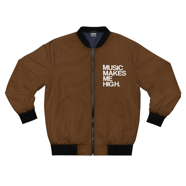 MMMH Bomber Jacket: Brown | White Lettering