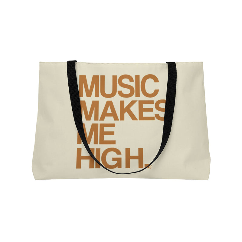 MMMH Weekender Bag (Black Handle): Beige | Light Brown