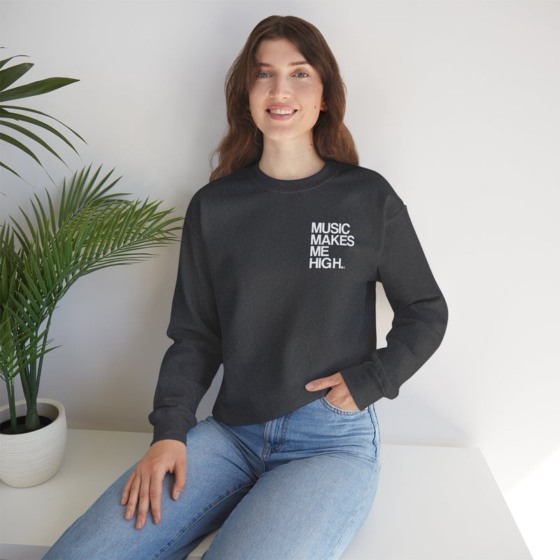 MMMH Unisex Sweatshirt: Dark Heather | White