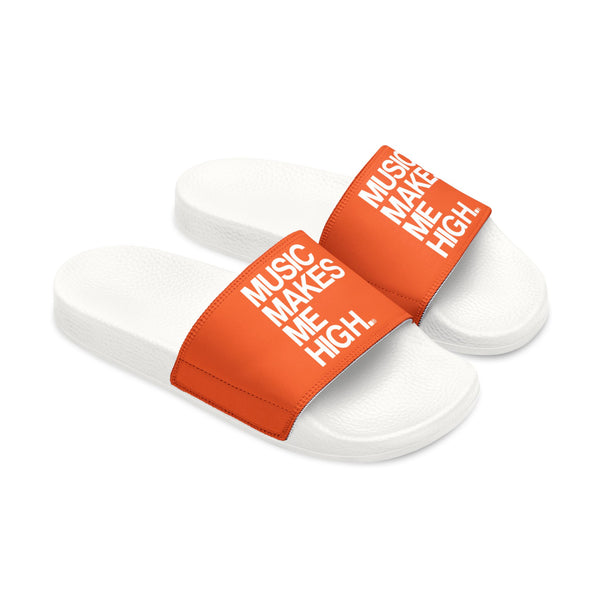 MMMH Unisex Slides: Orange/White | White