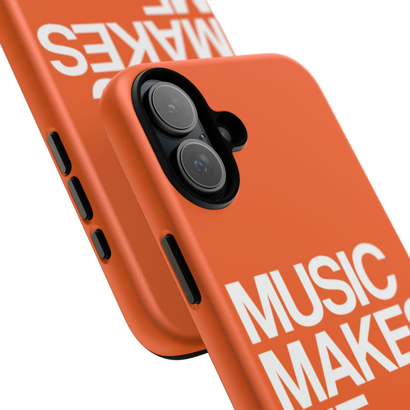 MMMH Classic Phone Case: Orange | White