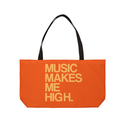 MMMH Weekender Bag (Black Handle): Orange | Light Orange