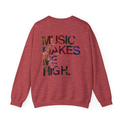 MMMH Unisex Sweatshirt: Heather Sport Scarlet Red | Floral