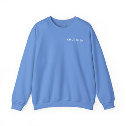 IJTT Unisex Sweatshirt: AT Slash White | Carolina Blue