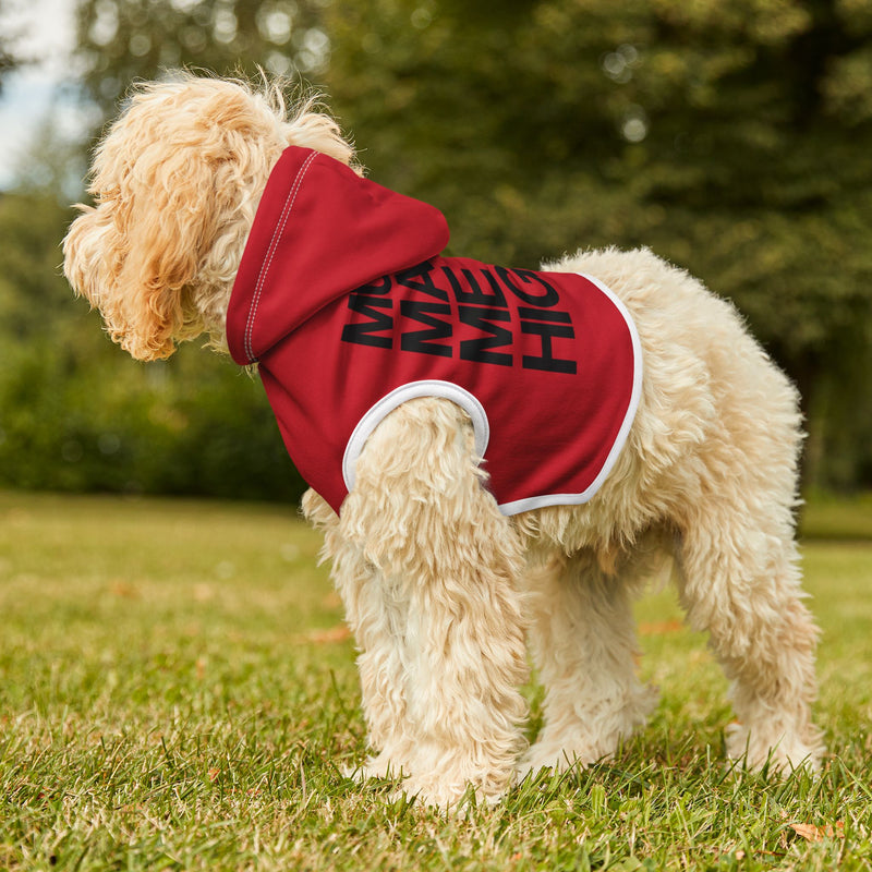 MMMH Pet Hoodie: Dark Red | Black