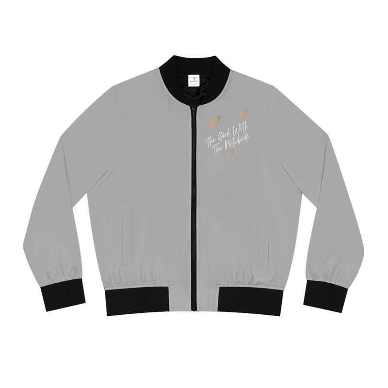 TGWTN Women's Bomber Jacket: Brown/White | Grey