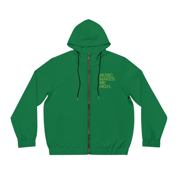 MMMH Unisex Zip Hoodie: Dark Green | Green