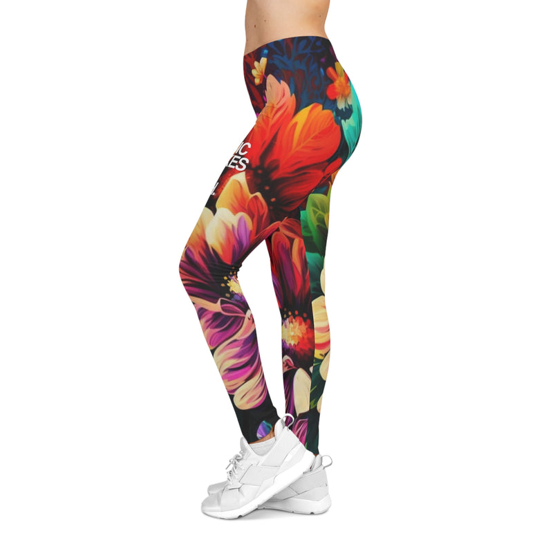 MMMH Leggings: Floral | White