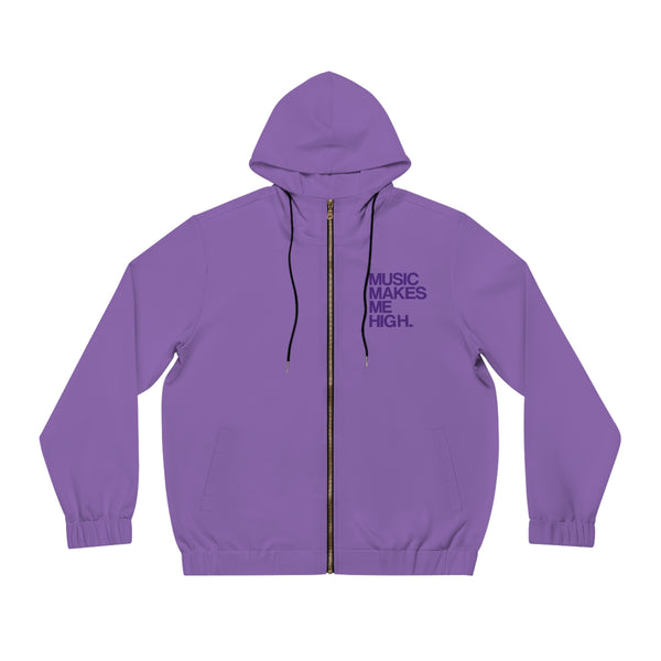 MMMH Unisex Zip Hoodie: Light Purple | Purple