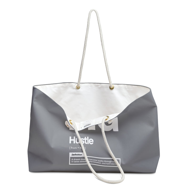 NOVL Weekender Bag (Rope Handle): Hustle White | Grey