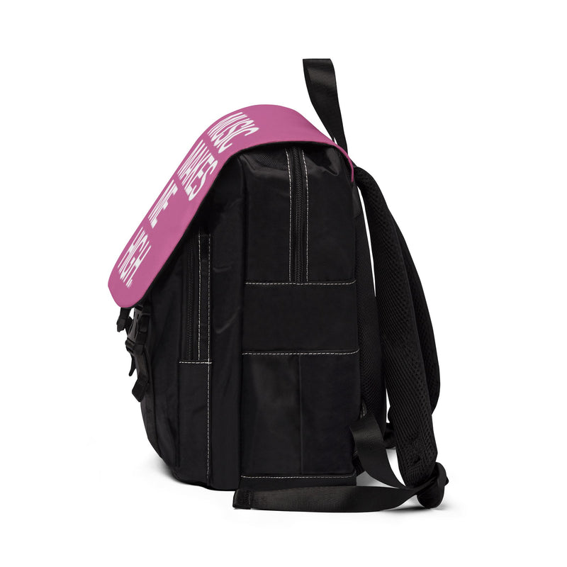 MMMH Backpack: Light Pink | White Lettering