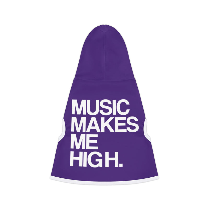 MMMH Pet Hoodie: Purple | White