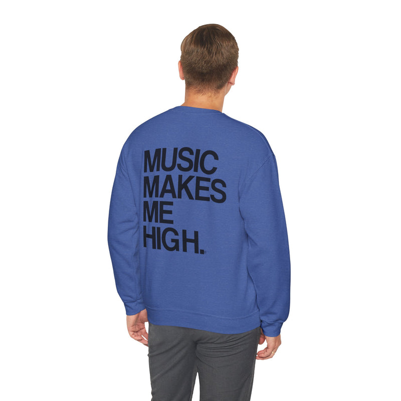 MMMH Unisex Sweatshirt: Heather Sport Royal | Black Lettering