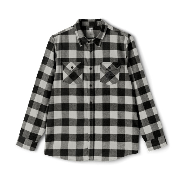 MMMH Unisex Flannel Shirt: Heather Gray | Black
