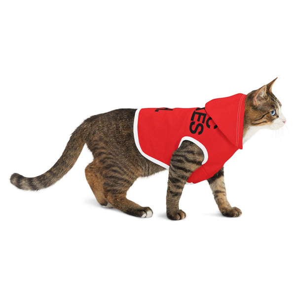 MMMH Pet Hoodie: Red | Black