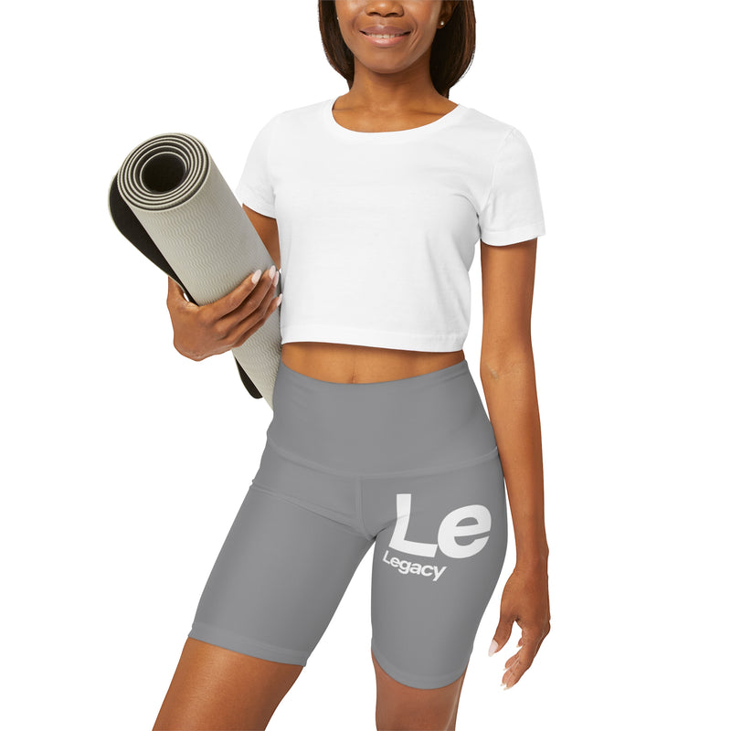 NOVL Yoga Shorts: Legacy Grey | White