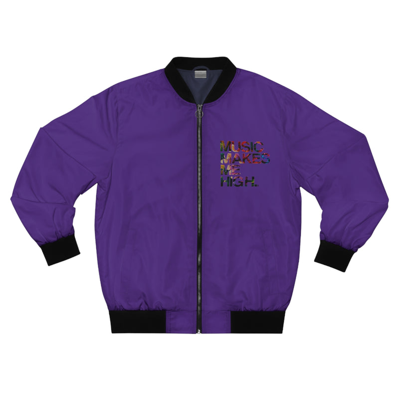 MMMH Unisex Bomber Jacket: Purple | Floral