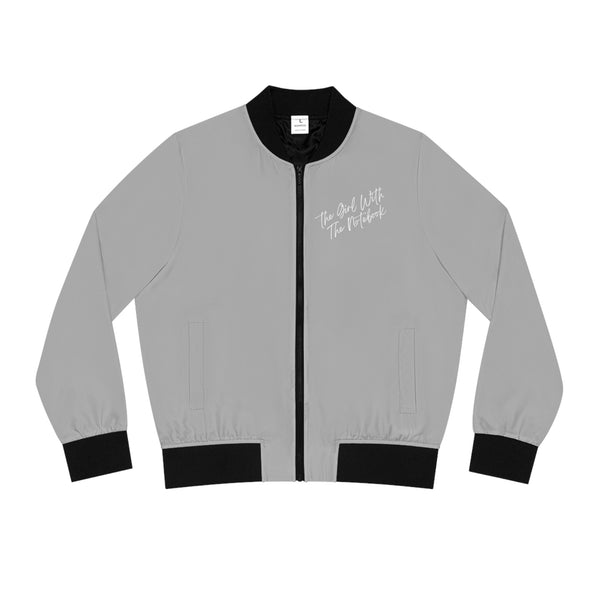 TGWTN Women's Bomber Jacket: White | Grey