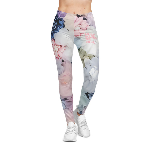 MMMH Leggings: Flowers | Light Pink