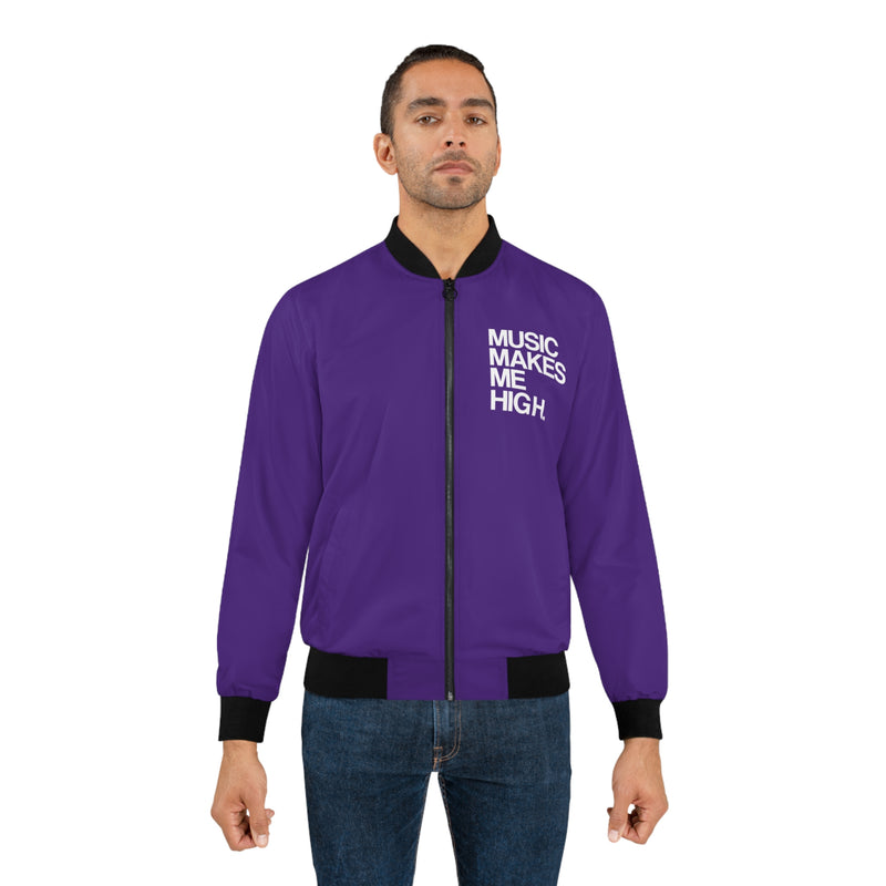 MMMH Bomber Jacket: Purple | White Lettering