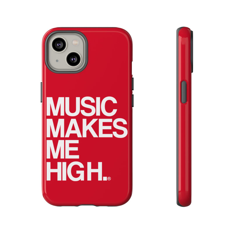 MMMH Classic Phone Case: Dark Red | White