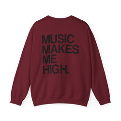 MMMH Unisex Sweatshirt: Garnet | Black Lettering