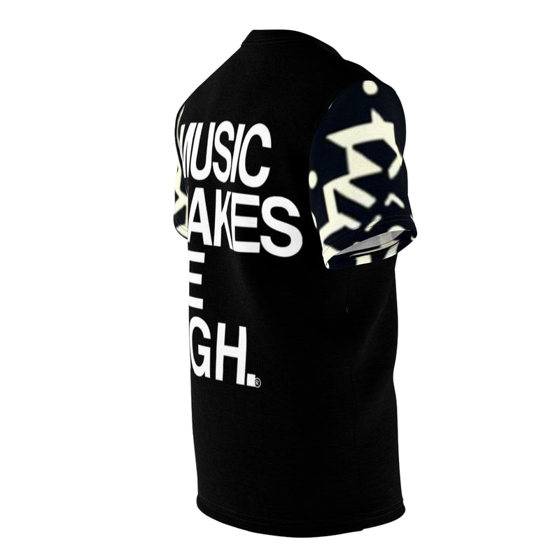 MMMH Unisex T-Shirt: Black Abstract/Black | White