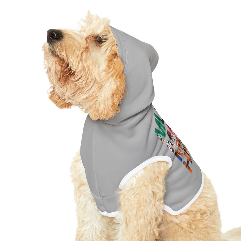 MMMH Pet Hoodie: Light Grey | Graffiti