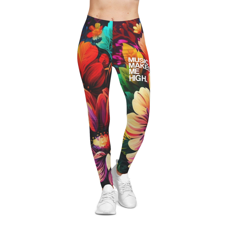 MMMH Leggings: Floral | White