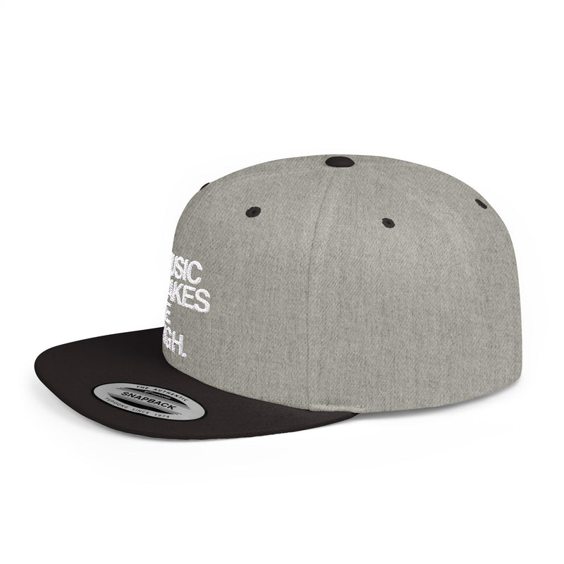 MMMH Classic Snapback: Grey | Black_White Lettering