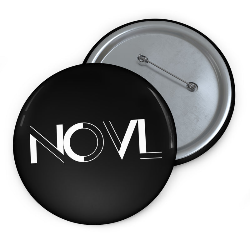 NOVL Round Pin: Black | White