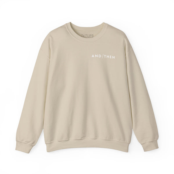 IJTT Unisex Sweatshirt: AT Slash White | Tan